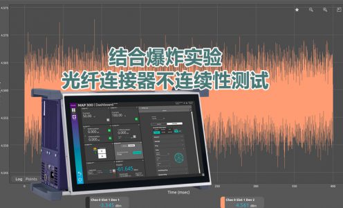结合爆炸实验的光纤连接器不连续测试解决方案